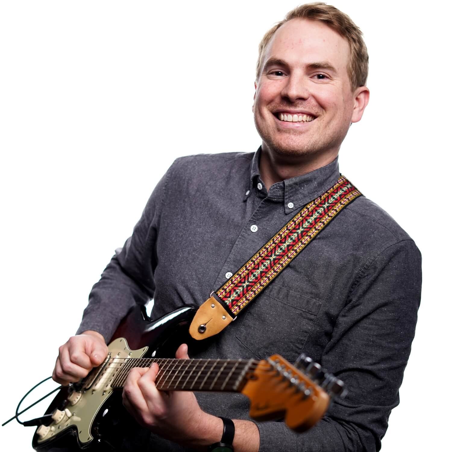 commercial headshot photography example of guitarist