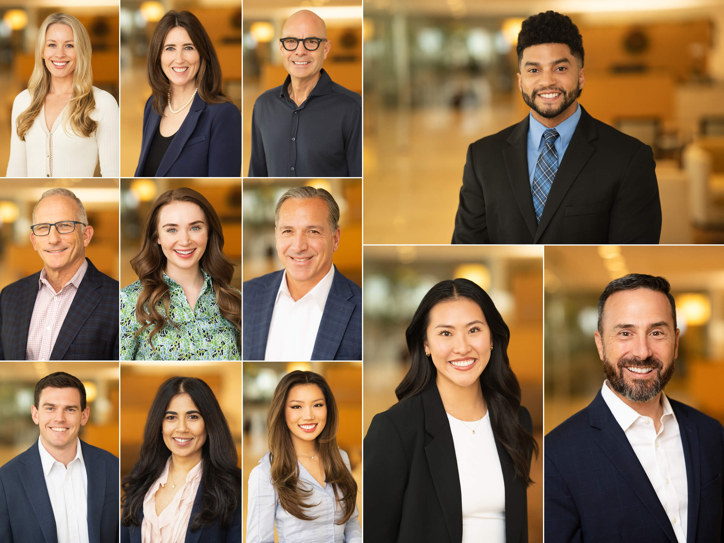 team headshots at an office