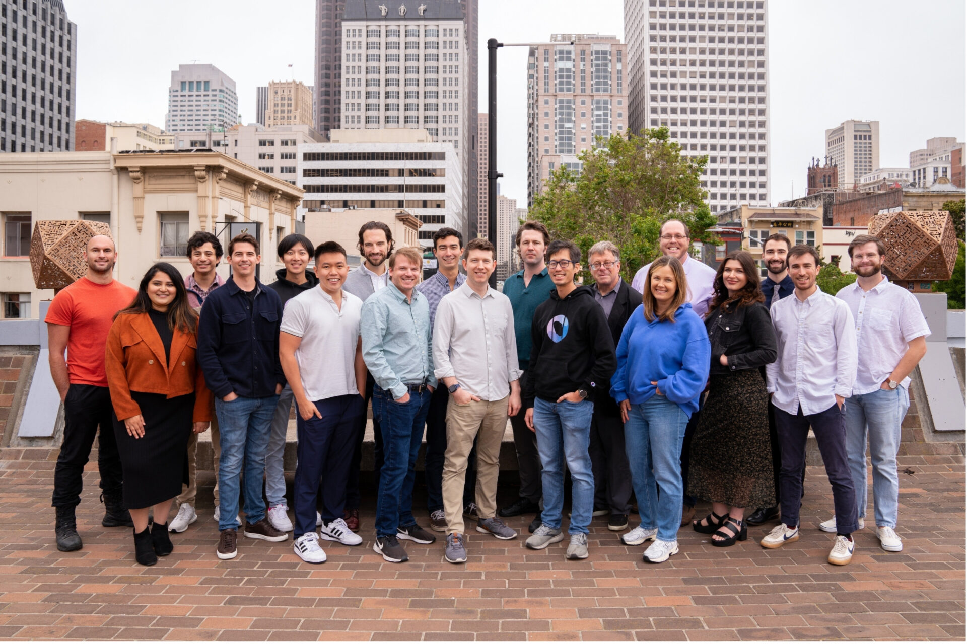 group headshot photography of biotech company