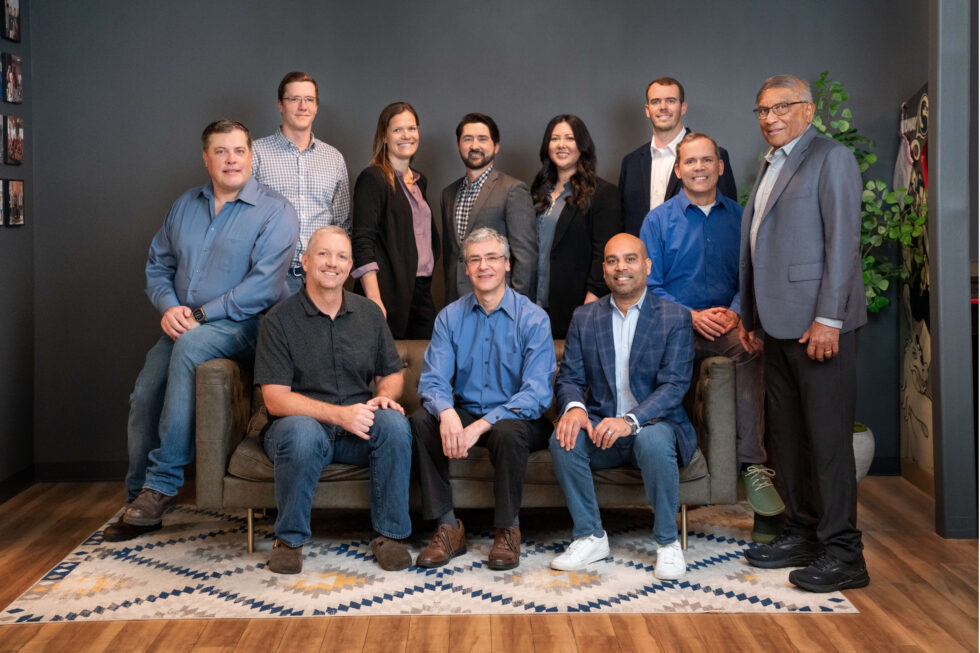 group headshot photography of tech company executives