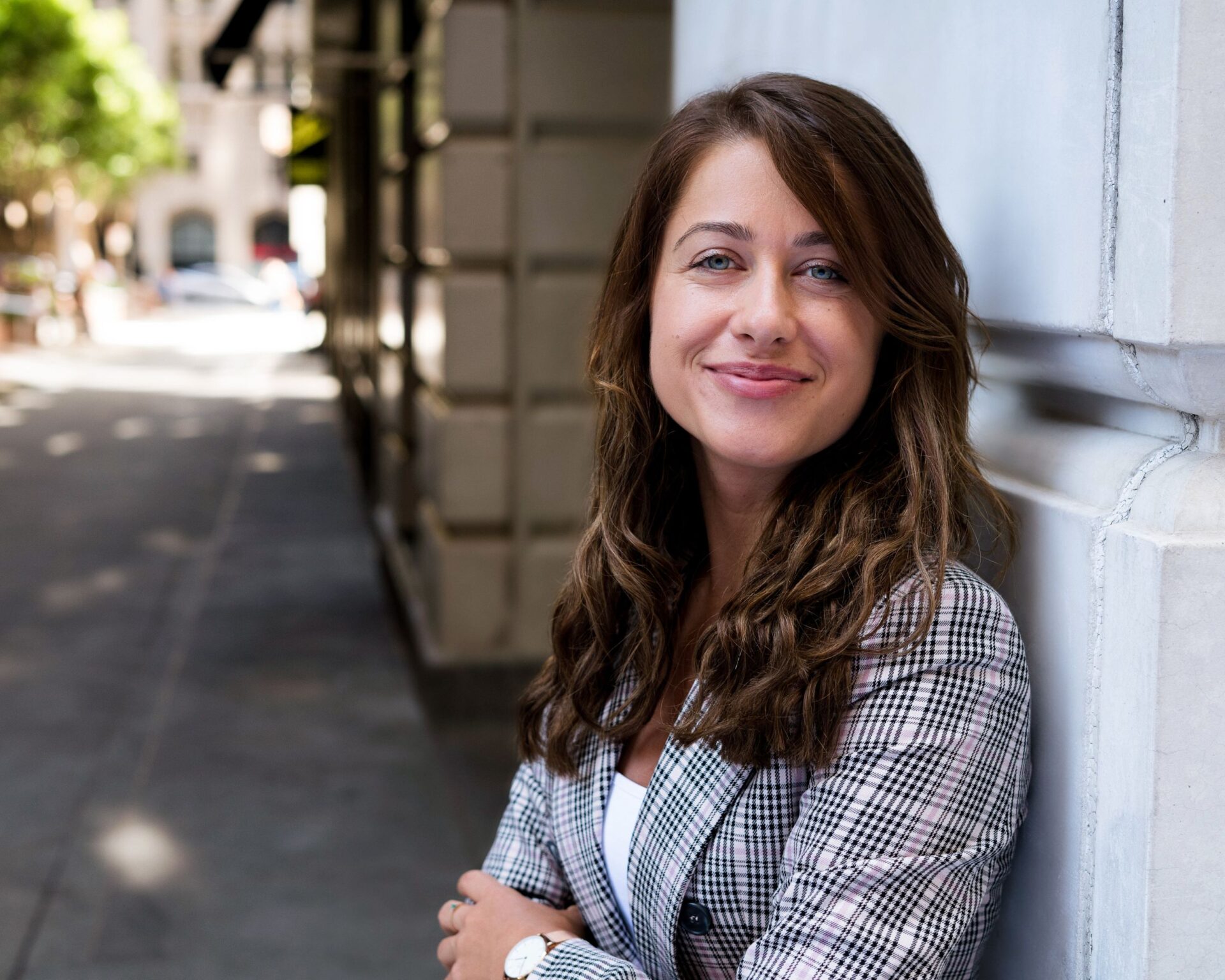 outdoor linkedin headshot example