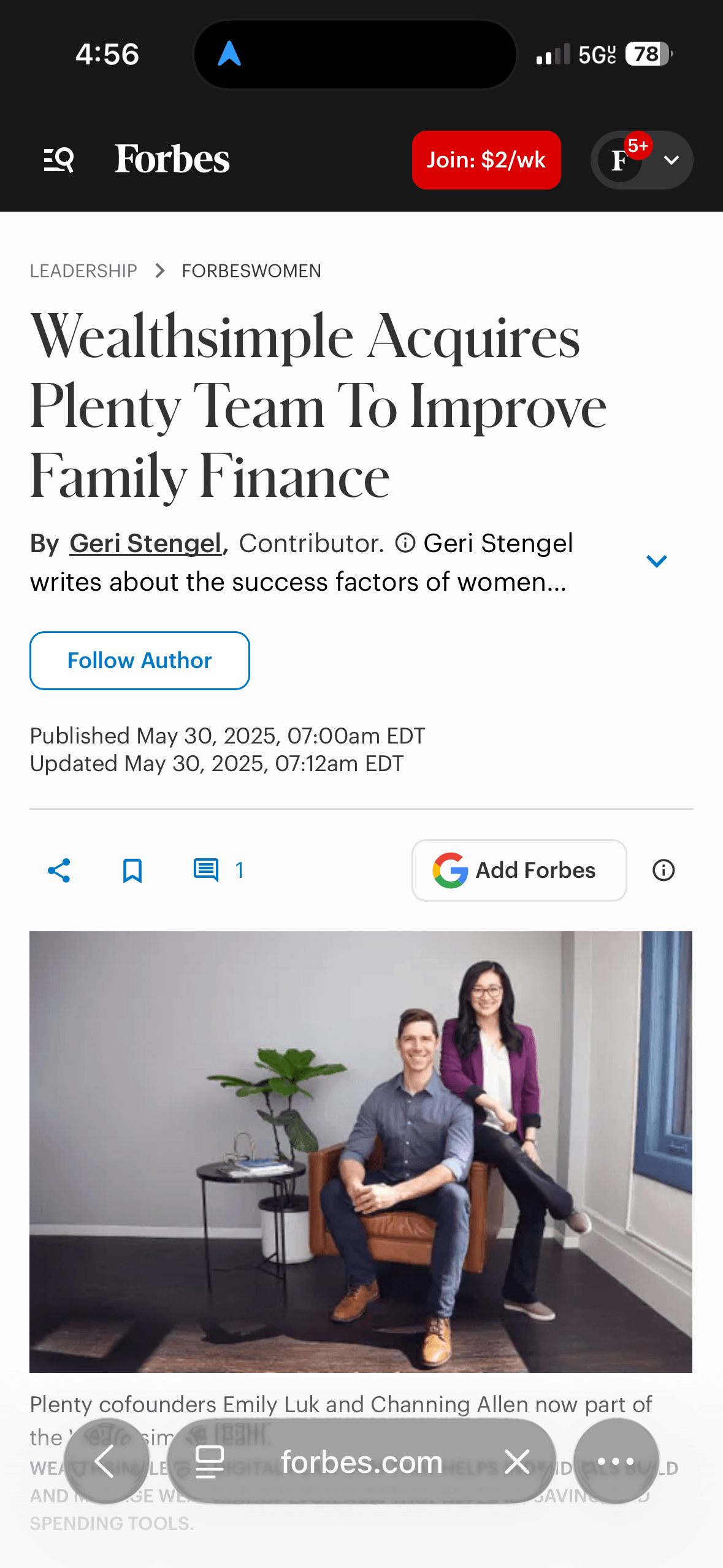 plenty forbes by Dan St Louis